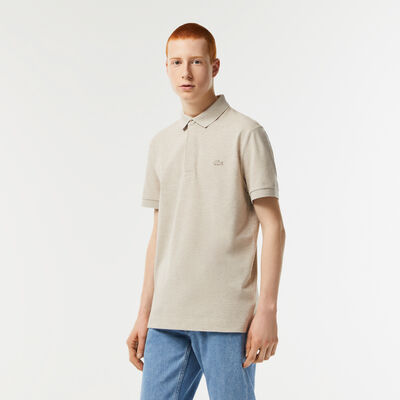 Men's Lacoste Paris Polo Shirt Regular Fit Stretch Cotton Piqué