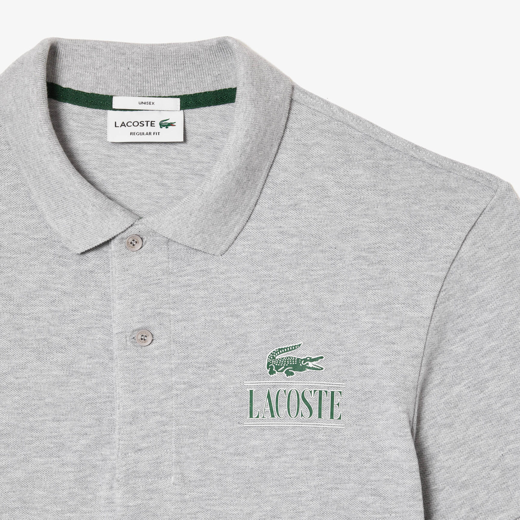 Lacoste Signature Print Stretch Pique Polo Shirt