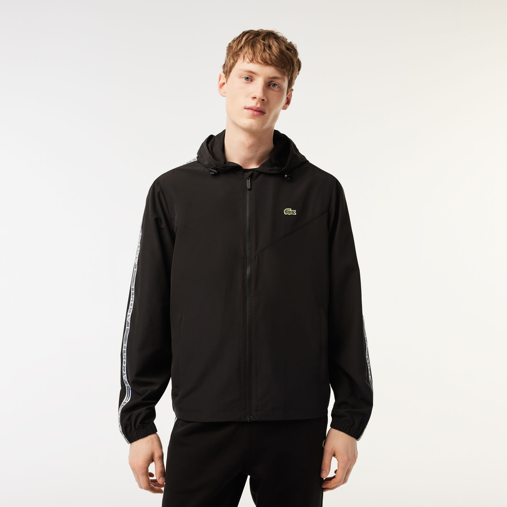 Men's Lacoste Short Recycled Polyester Track Jacket Men's Lacoste Short Recycled Polyester Track Jacket