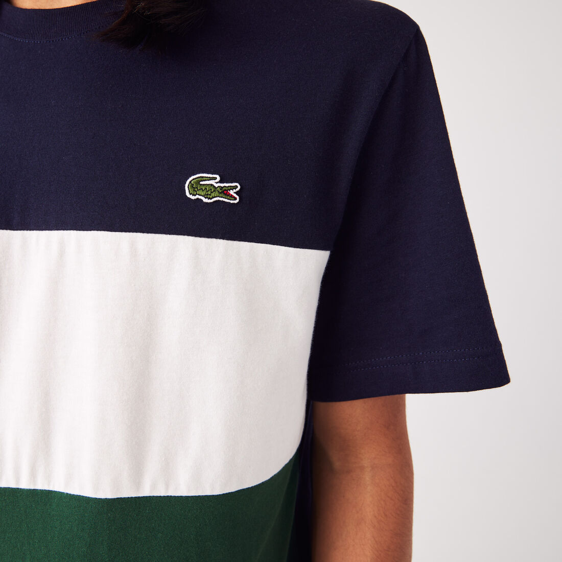 Men’s Lacoste Branded Color-Block T-Shirt Men’s Lacoste Branded Color-Block T-Shirt