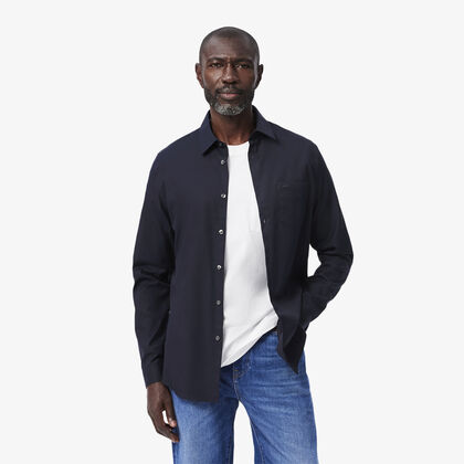 Men's Regular Fit Solid Cotton Shirt