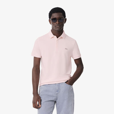 Men's Lacoste Paris Polo Shirt Regular Fit Stretch Cotton Piqué