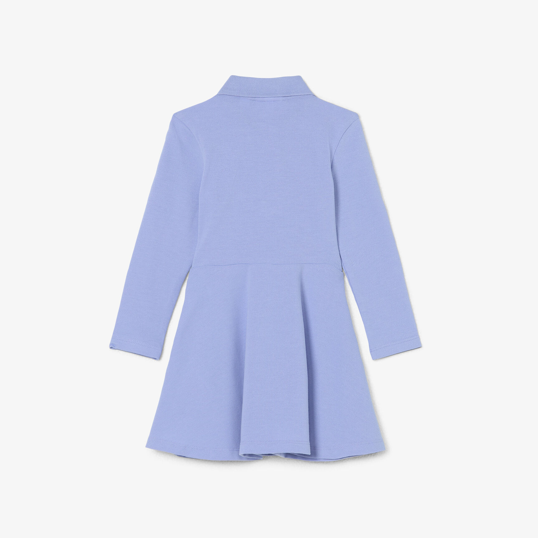 فستان بولو بيكيه مطاطي بأكمام طويلة