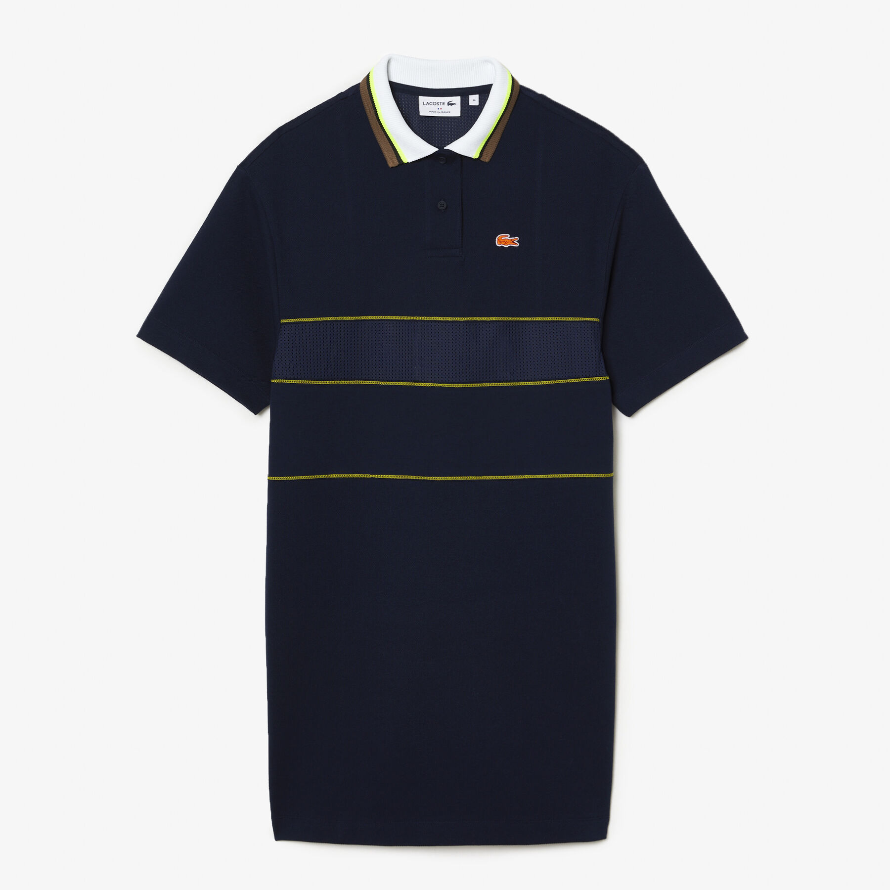 women s lacoste organic cotton french made polo dress