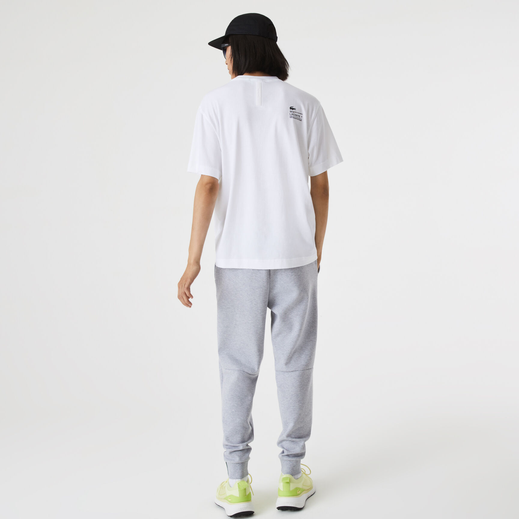 تيشيرت لاكوست مطبوع بقصة مريحة للرجال&lrm;