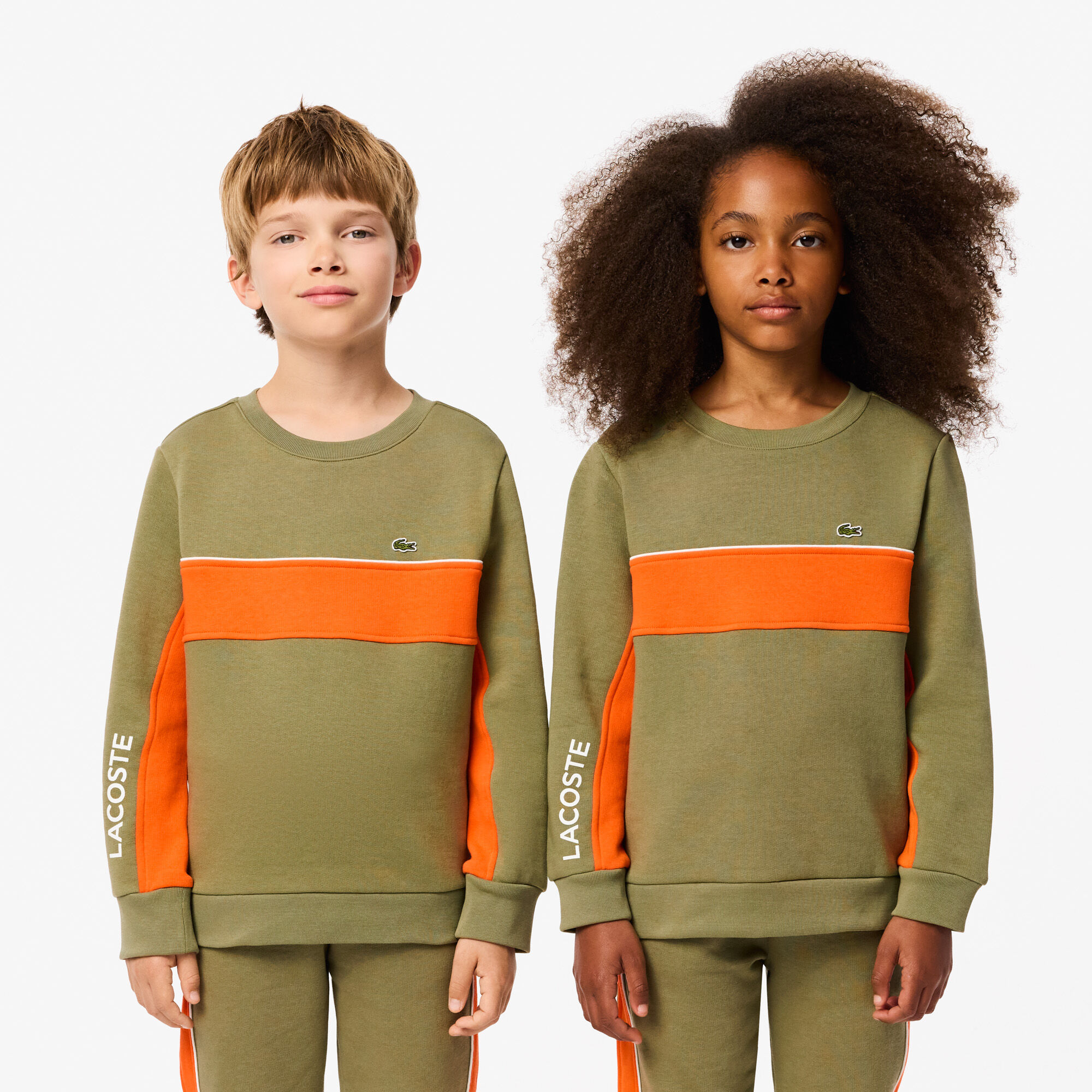 Buy Contrast Color Block Sweatshirt Lacoste QA