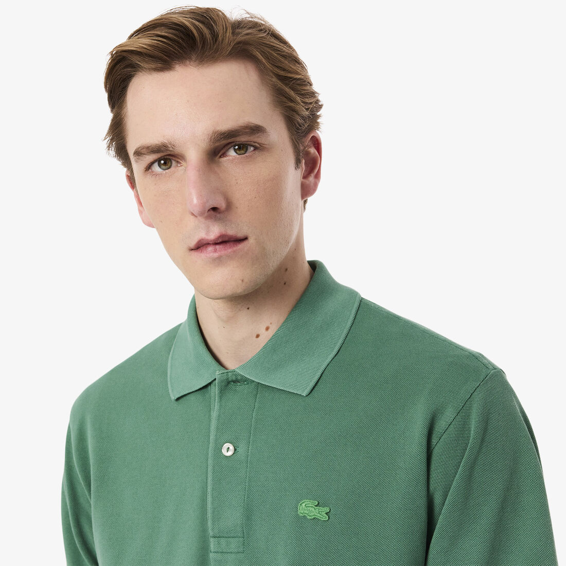 Classic Fit L.12.12 Washed Effect Polo Shirt Classic Fit L.12.12 Washed Effect Polo Shirt