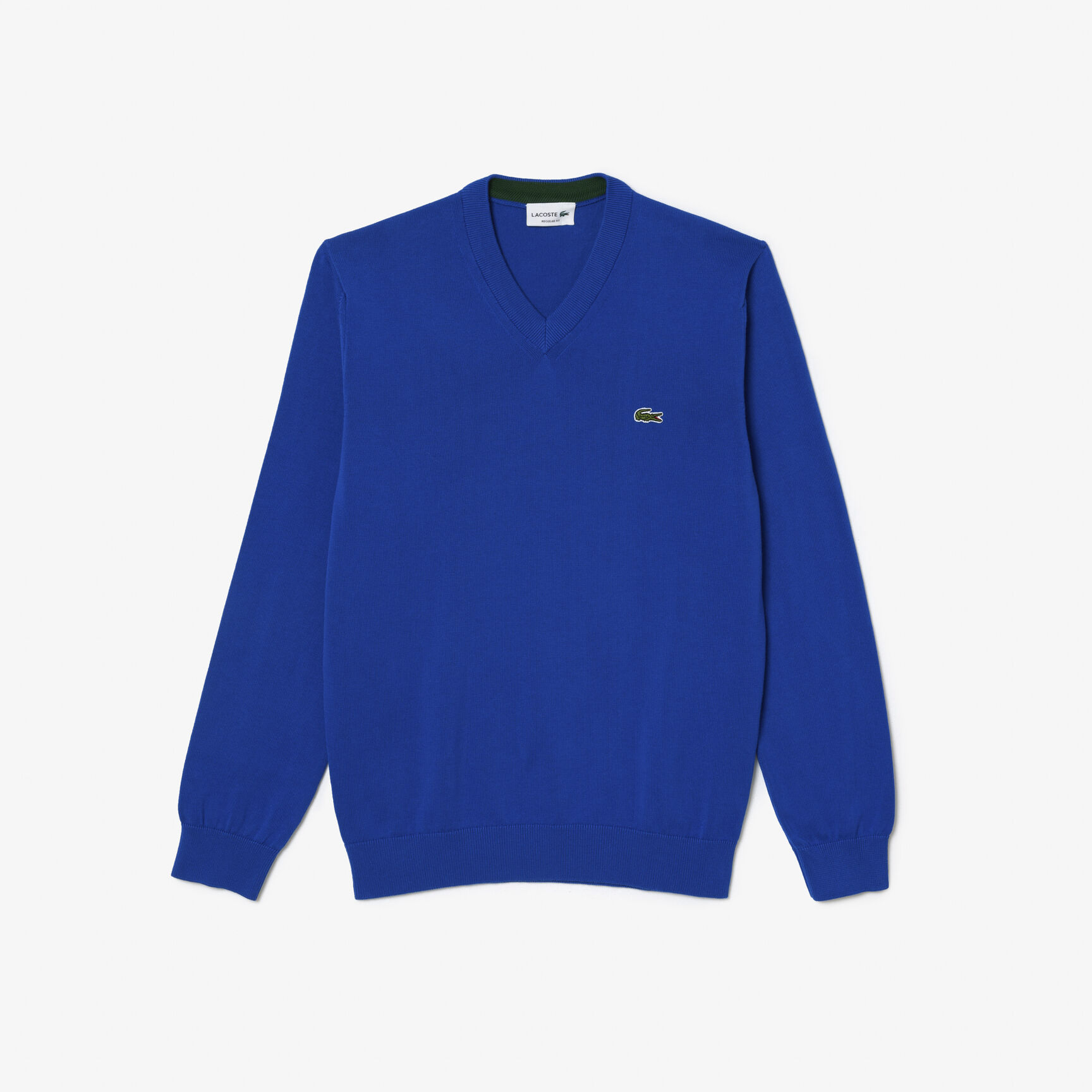 Monochrome Cotton V-neck Sweater