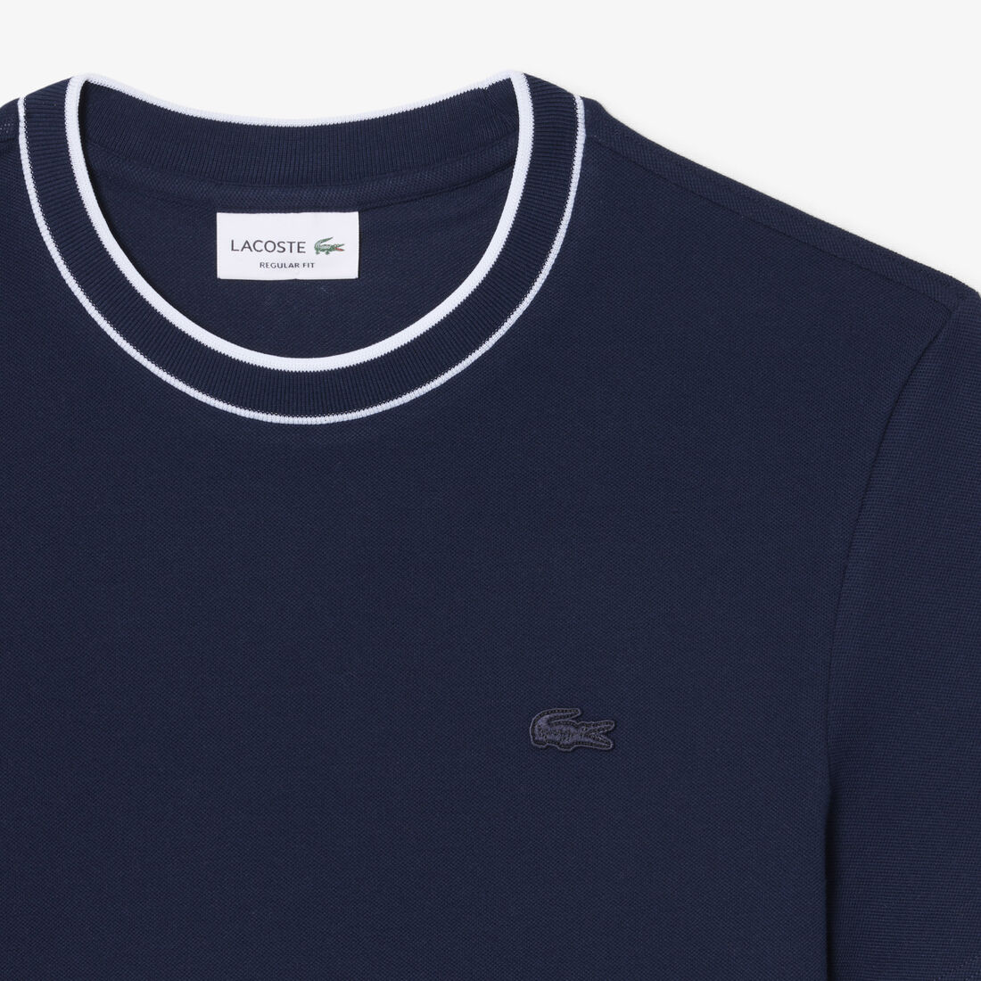 Stretch Pique Stripe Collar T-shirt Stretch Pique Stripe Collar T-shirt