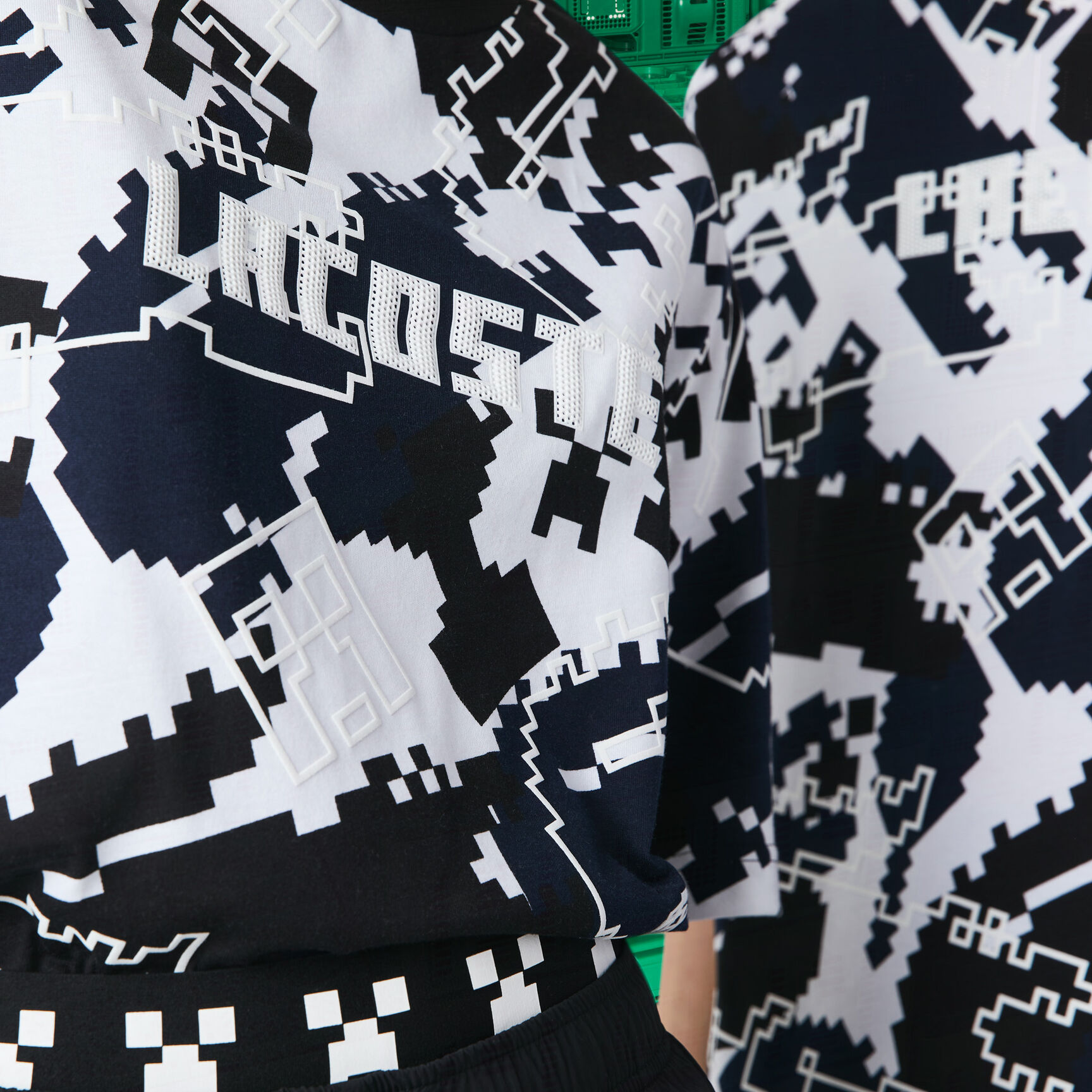 تي شيرت جيرسيه عضوي من Lacoste x Minecraft للجنسين