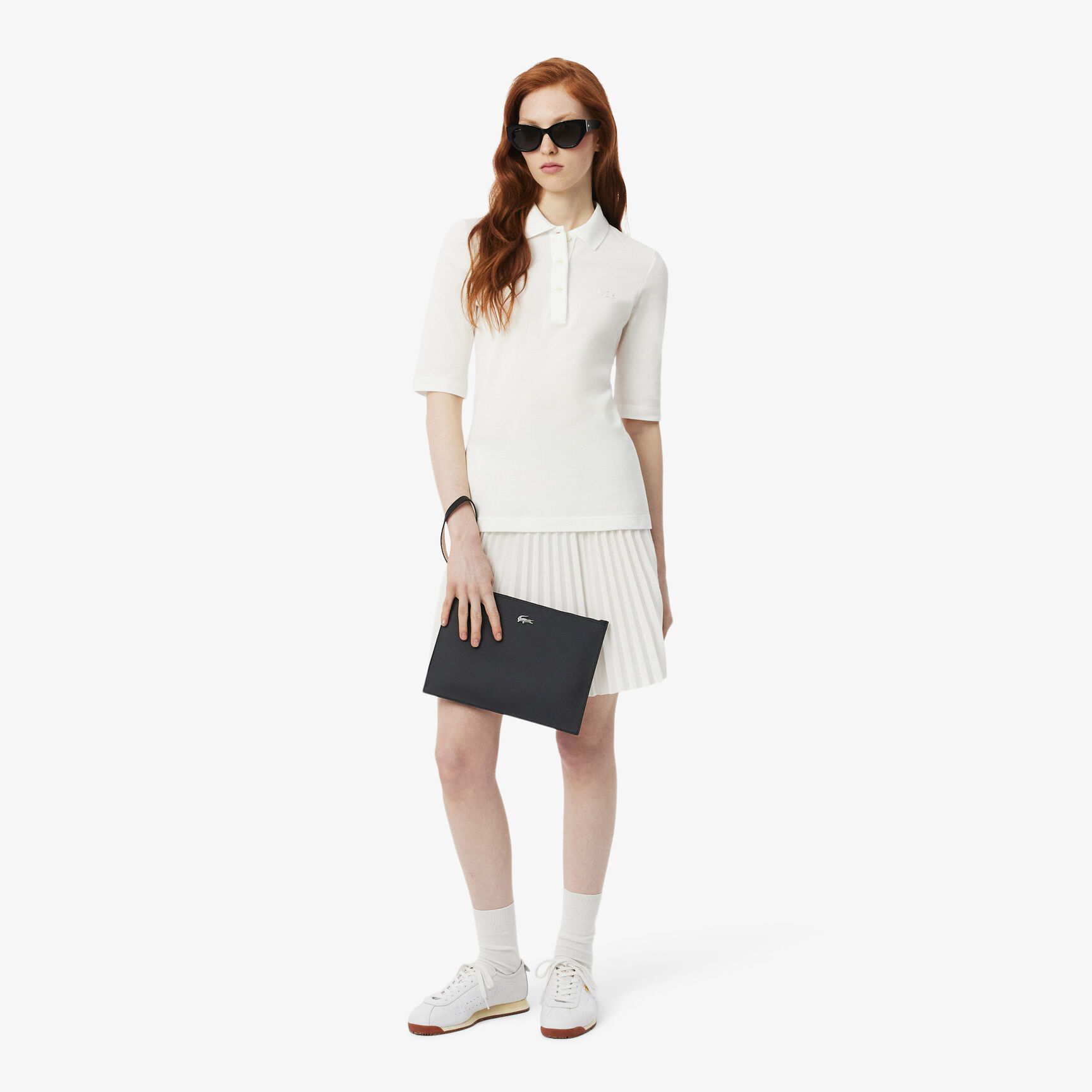 Anna Coated Pique Canvas Pouch