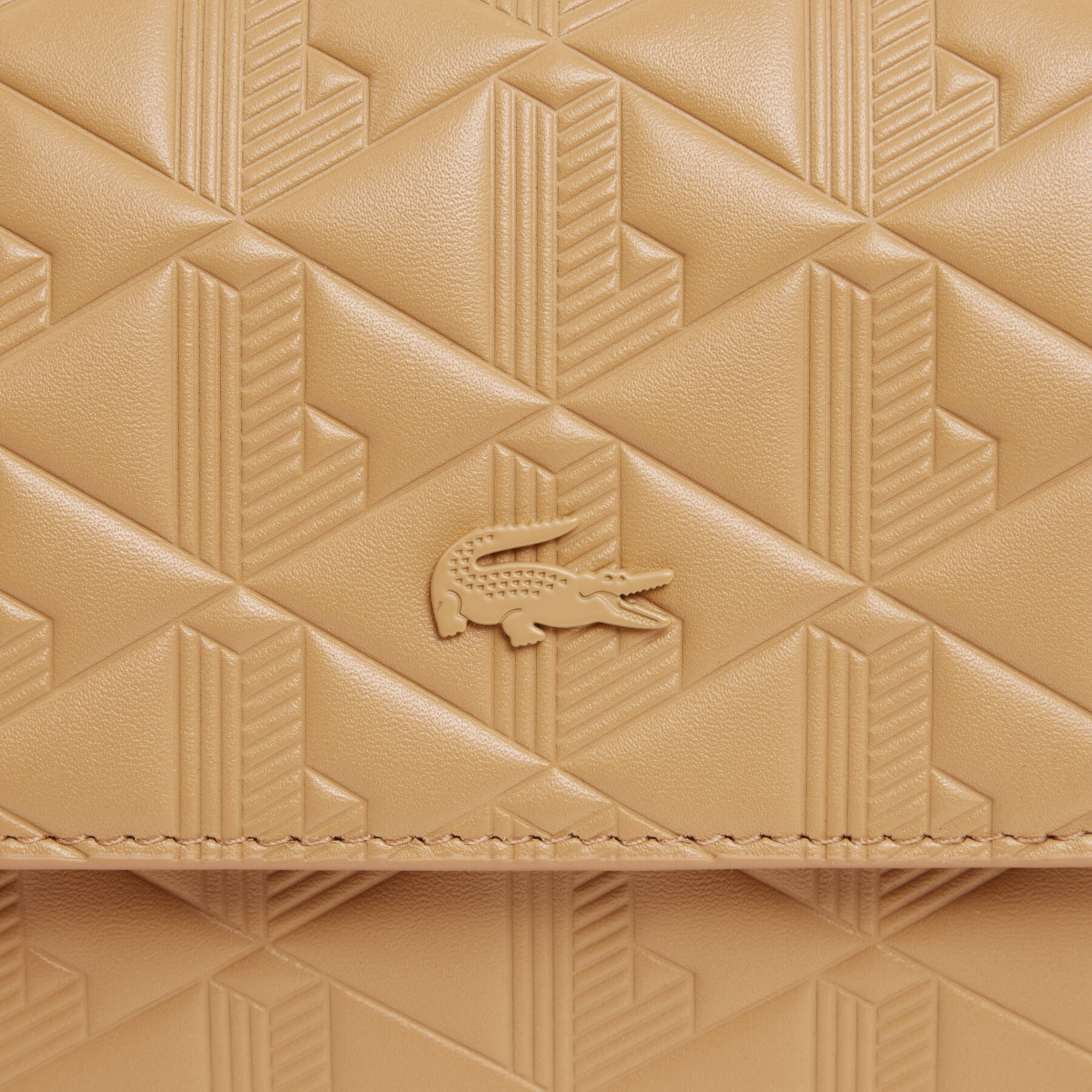 Maheki Embossed Leather Shoulder Bag lacoste maheki embossed leather shoulder bag