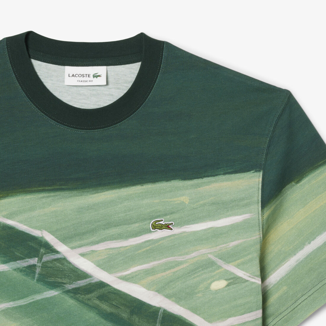 Classic Fit Tennis Print T-shirt Classic Fit Tennis Print T-shirt