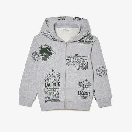 سويت شيرت بطبعة مميزة لكلمة Lacoste بلون مغاير