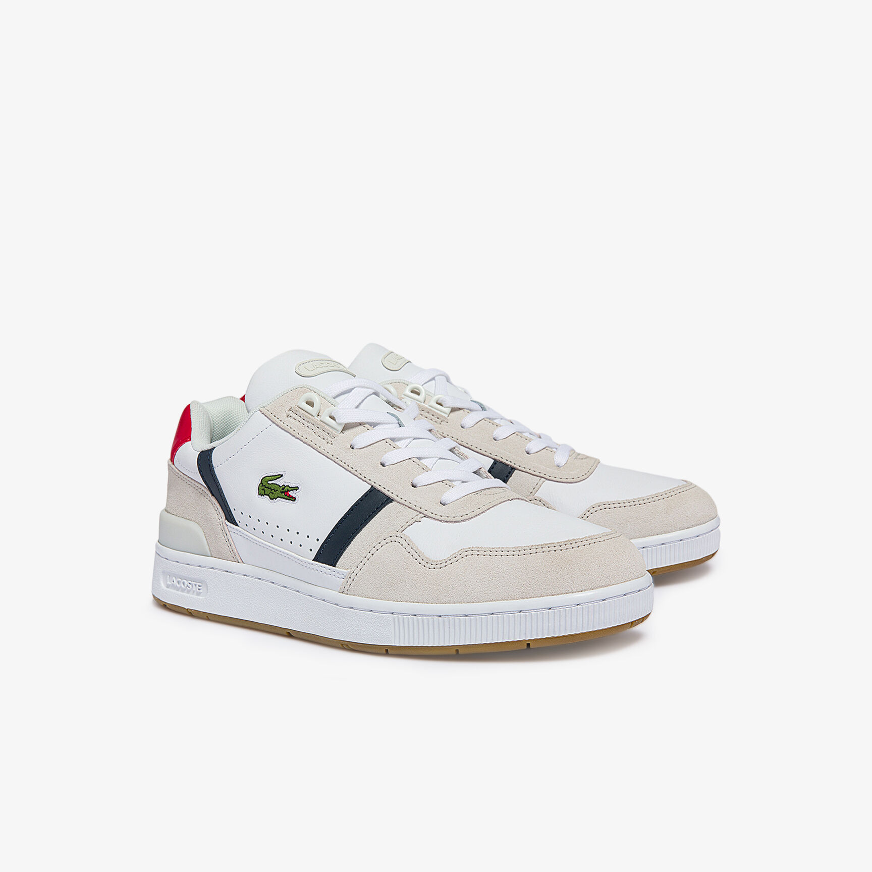 Men's T-Clip Tricolour Leather and Suede Trainers Men's T-Clip Tricolour Leather and Suede Trainers