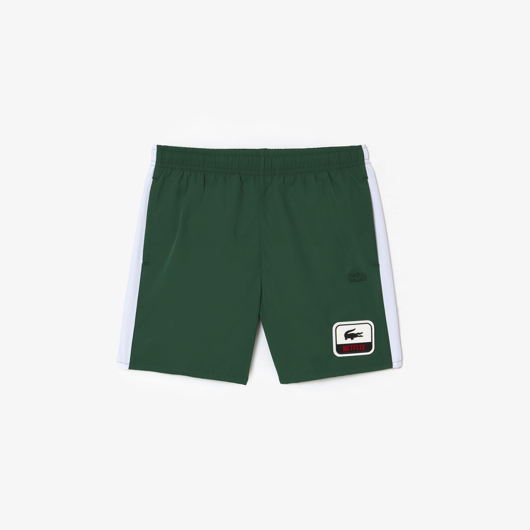 Boy’s Lacoste x Netflix Contrast Badge Swim Trunks boy s lacoste x netflix contrast badge swim trunks