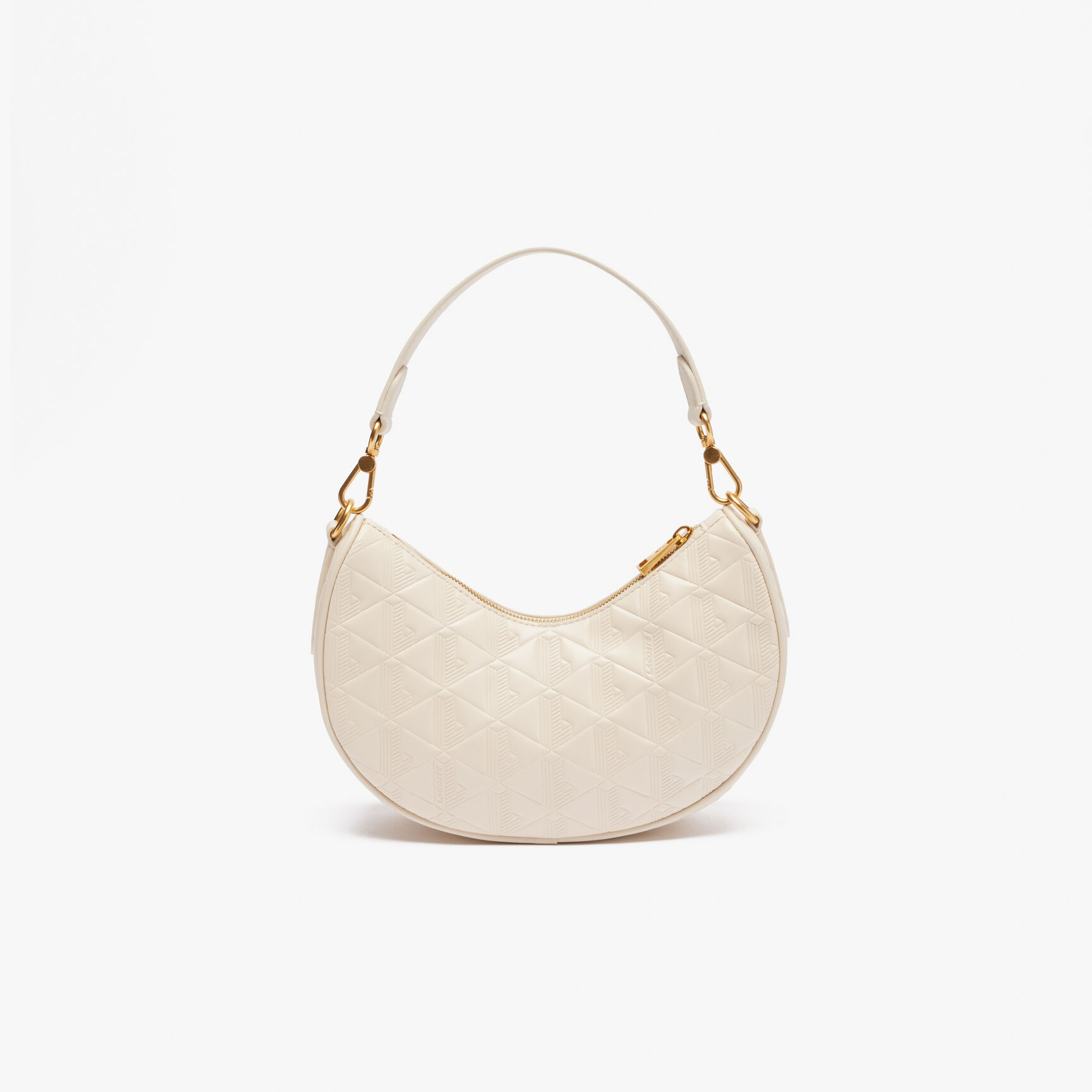 Maheki Embossed Leather Half Moon Purse