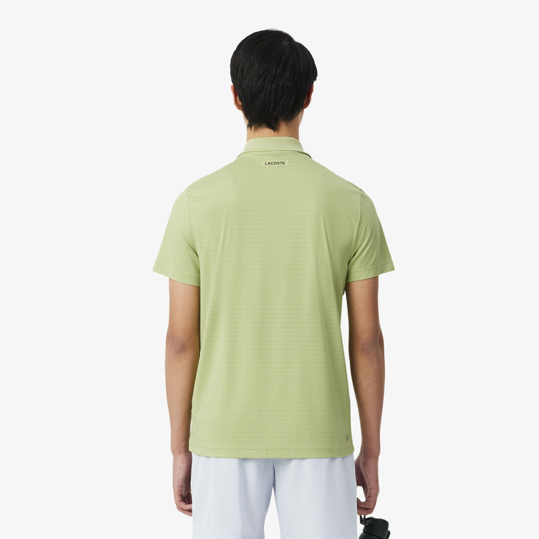 lacoste ultra dry stretch jacquard tennis polo shirt