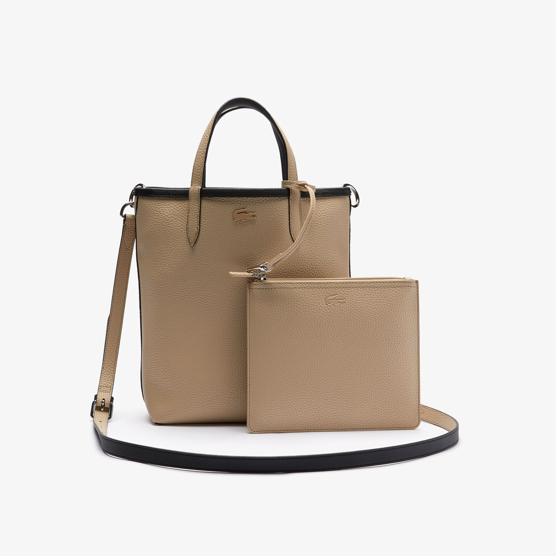 lacoste anna vertical reversible tote
