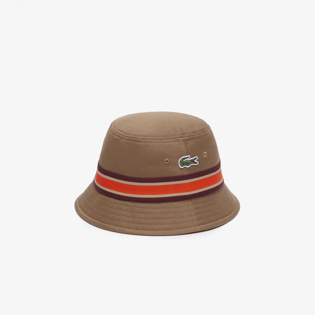 Cotton Gabardine Contrast Stripe Bucket Hat Cotton Gabardine Contrast Stripe Bucket Hat