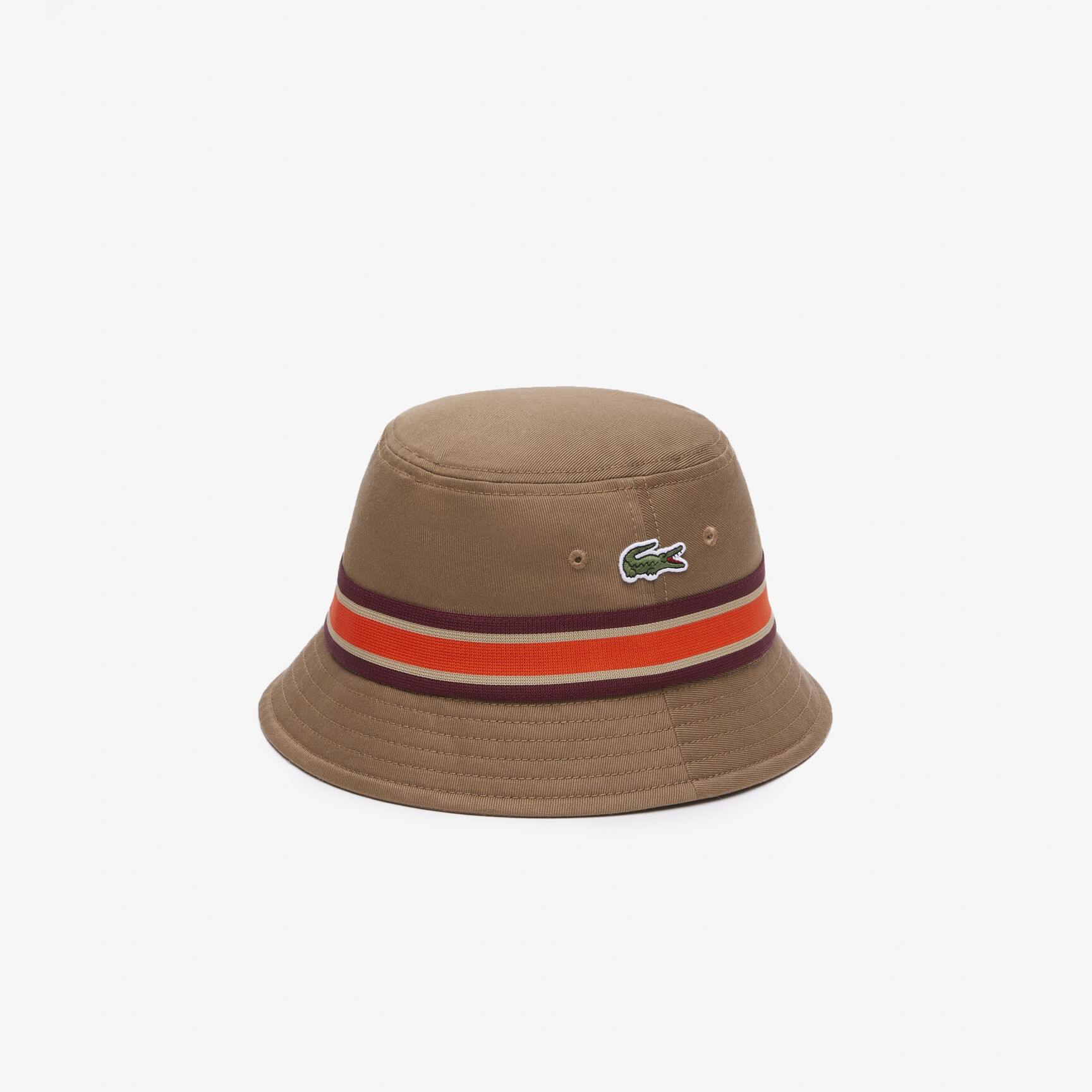 Cotton Gabardine Contrast Stripe Bucket Hat Cotton Gabardine Contrast Stripe Bucket Hat