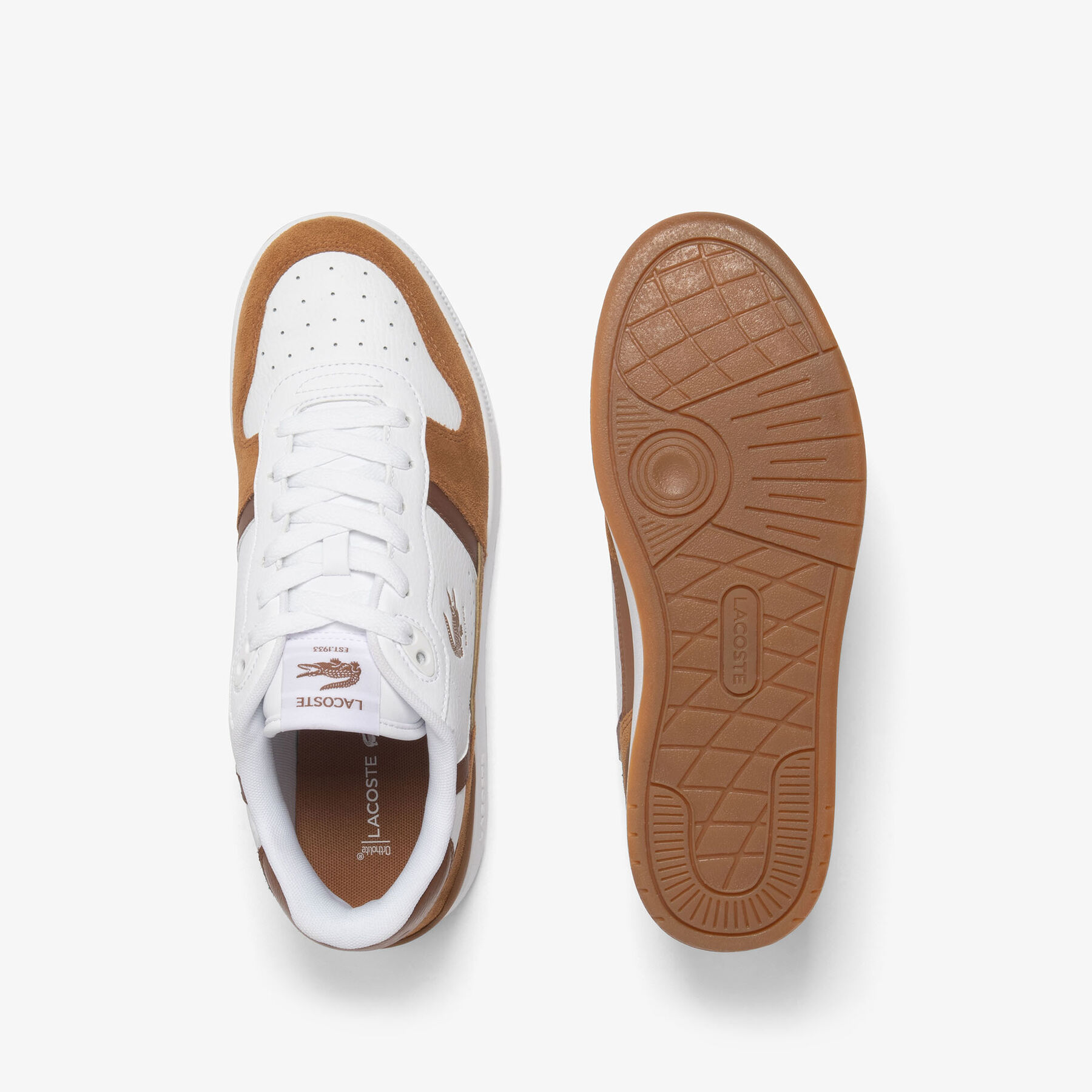Men's T-Clip Set Leather Sneakers lacoste men s t clip set leather sneakers