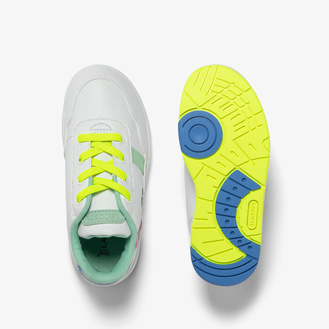 Infants' Lacoste T-Clip Synthetic Colour Pop Trainers Infants' Lacoste T-Clip Synthetic Colour Pop Trainers