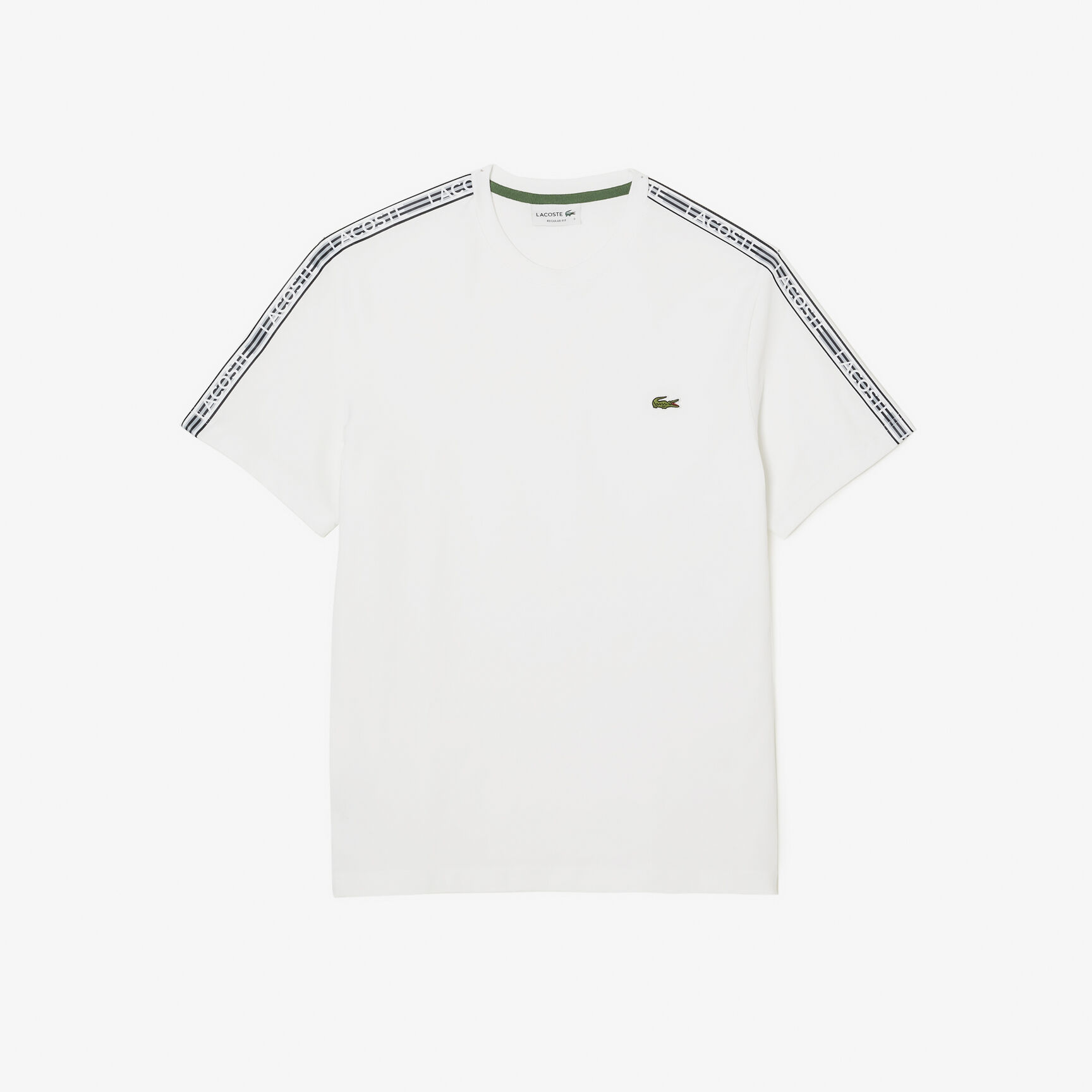 Men's Lacoste Regular Fit Logo Stripe T-shirt Men's Lacoste Regular Fit Logo Stripe T-shirt