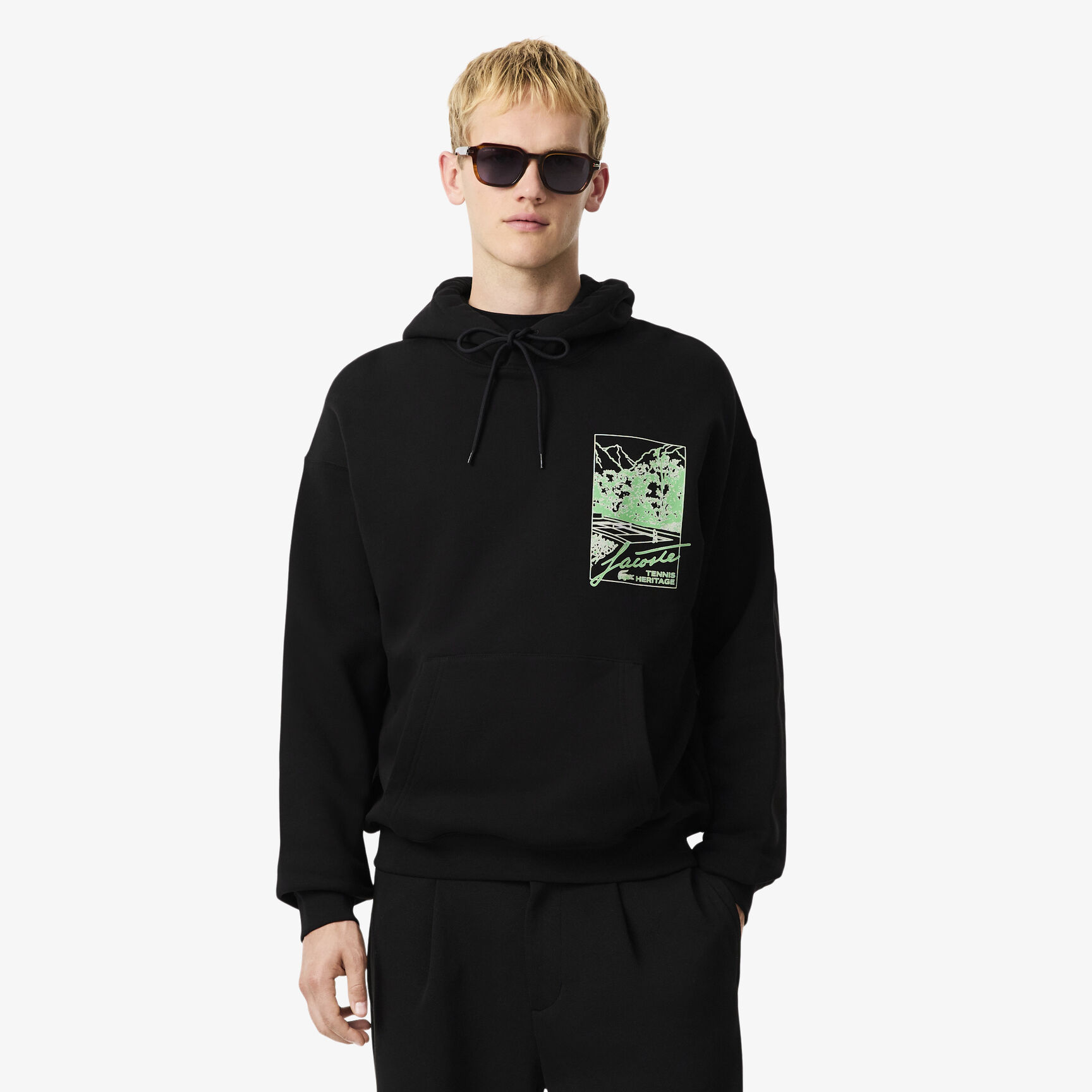 Printed Fleece Hoodie