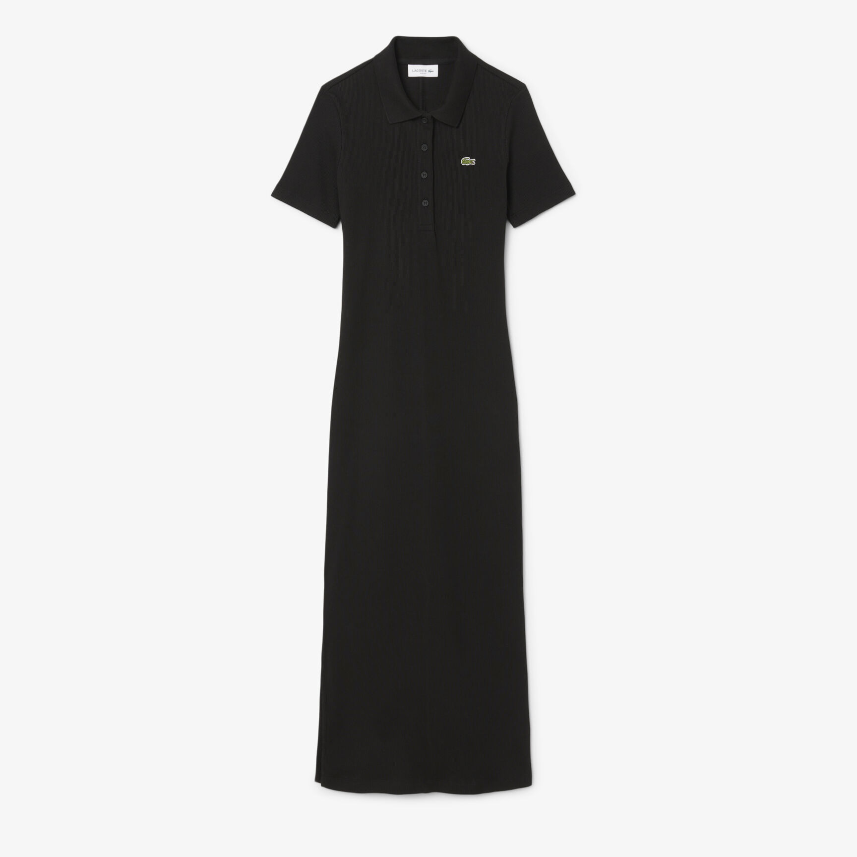 Long Ribbed Cotton Polo Dress Long Ribbed Cotton Polo Dress