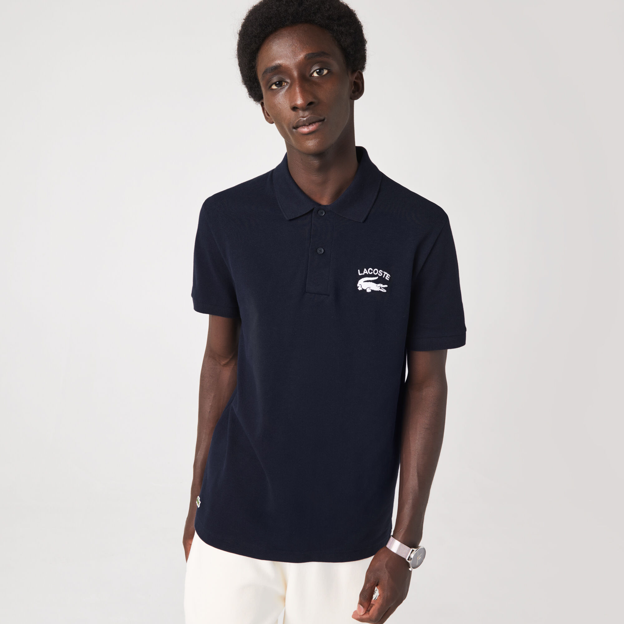 Lacoste mini pique stretch polo store