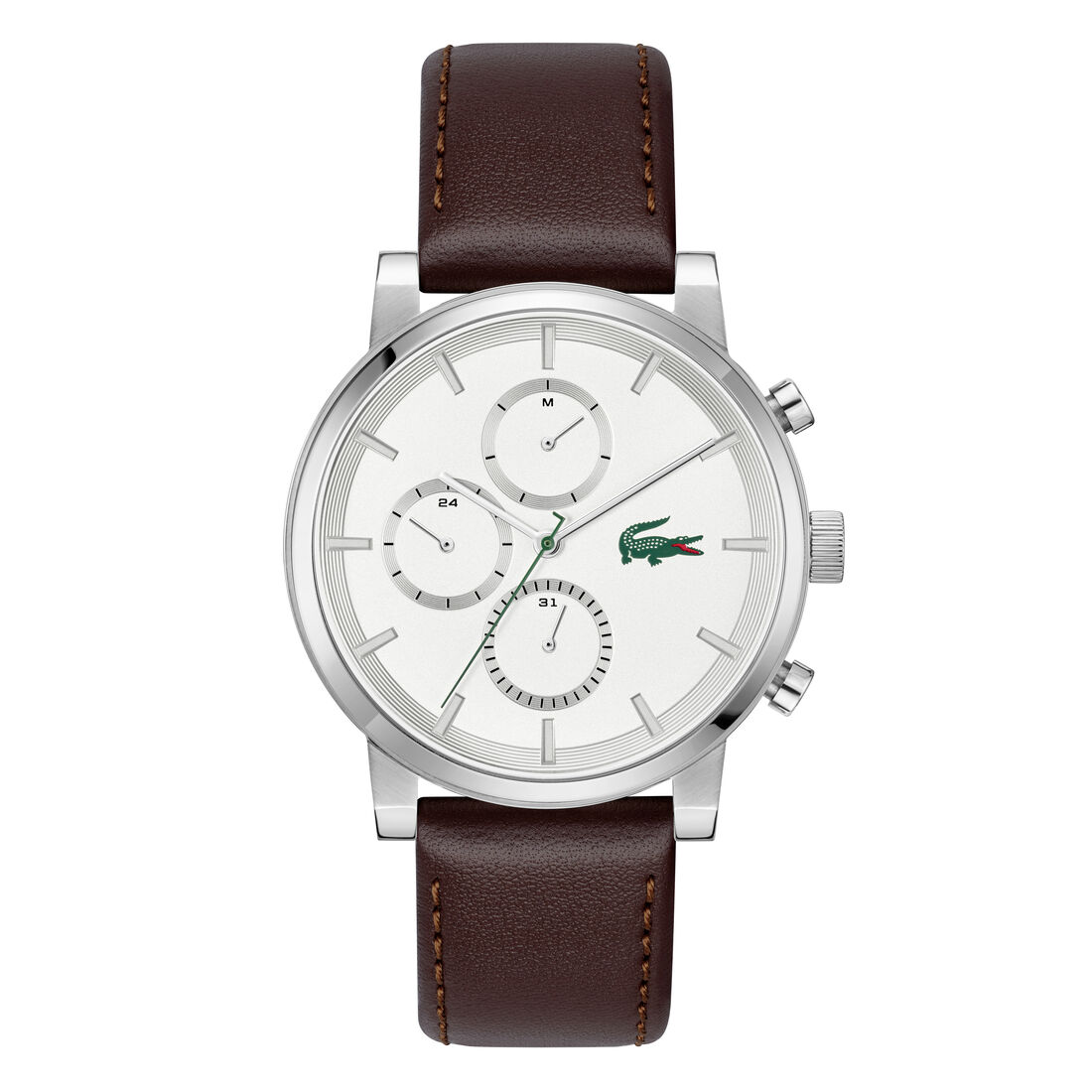 Brown Leather Strap Men's Watch