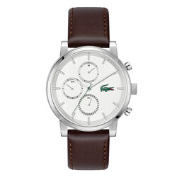 Brown Leather Strap Men's Watch