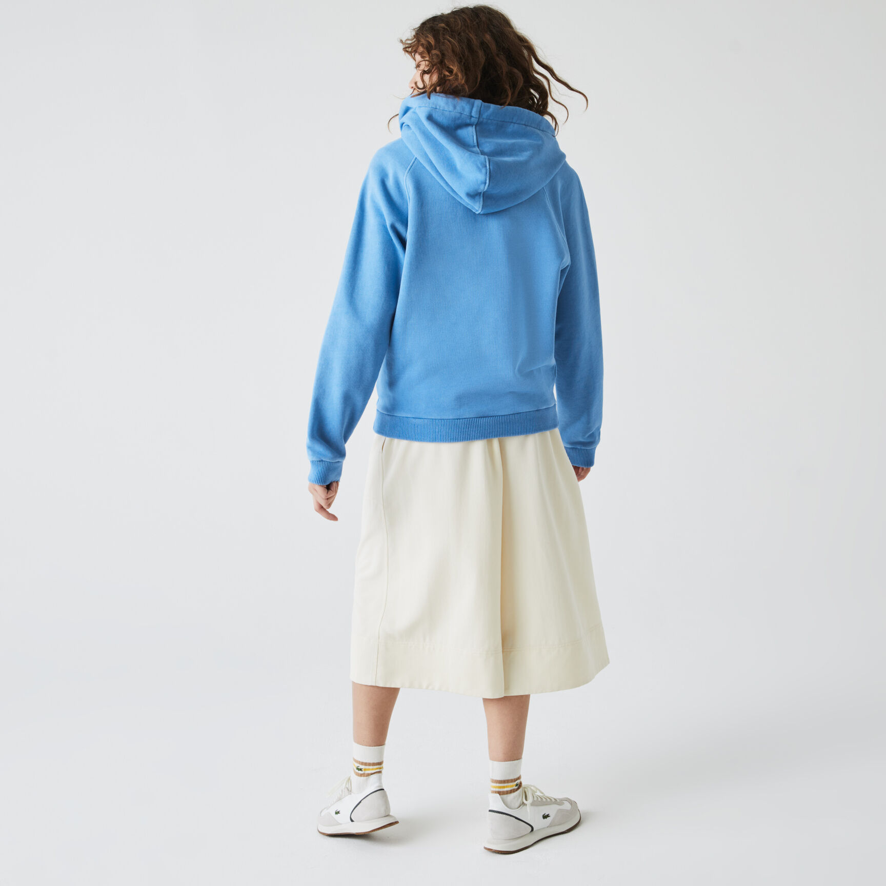 Women’s Lettered Hooded Cotton Fleece Sweatshirt Women’s Lettered Hooded Cotton Fleece Sweatshirt