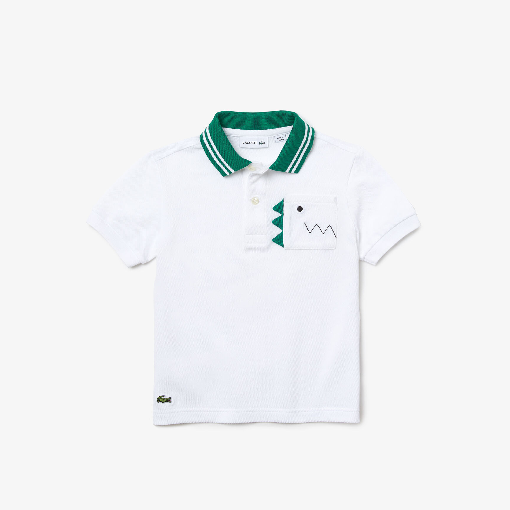 Boys' Lacoste Crocodile Pocket Organic Cotton Polo Shirt Boys' Lacoste Crocodile Pocket Organic Cotton Polo Shirt