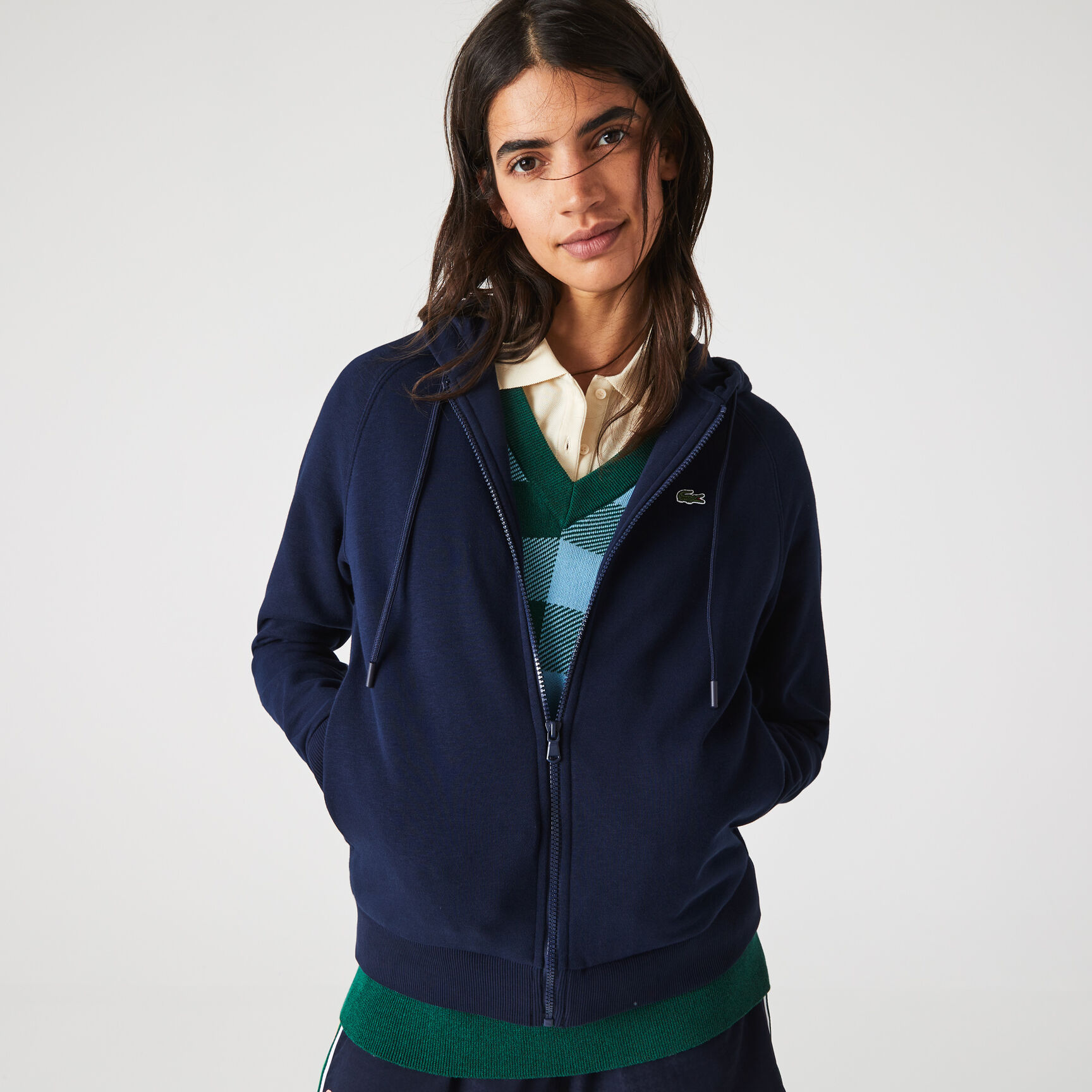 Women's Cotton Blend Fleece Zip Hoodie