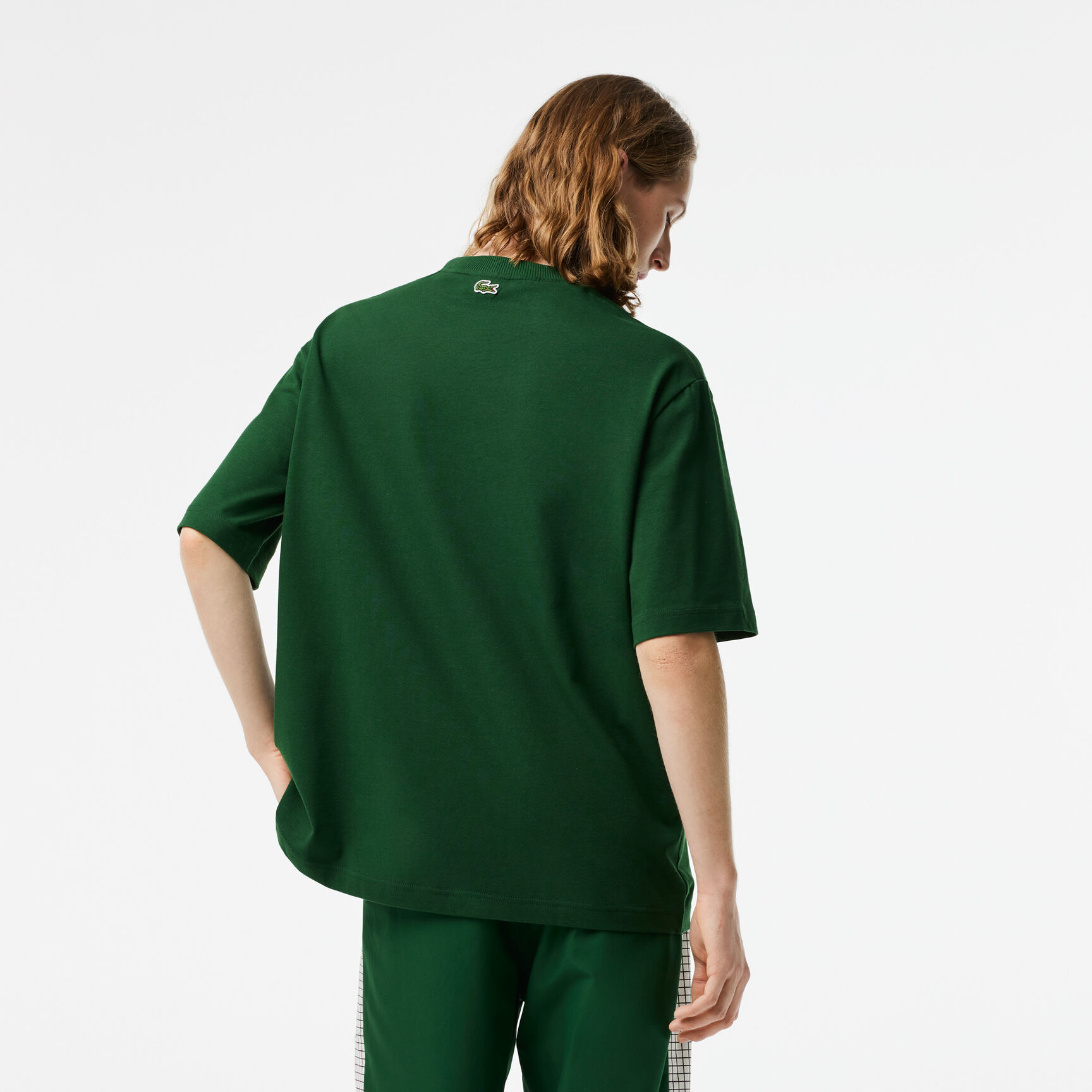 تيشيرت لاكوست تنس بطبعة وقصة فضفاضة للرجال تيشيرت لاكوست تنس بطبعة وقصة فضفاضة للرجال