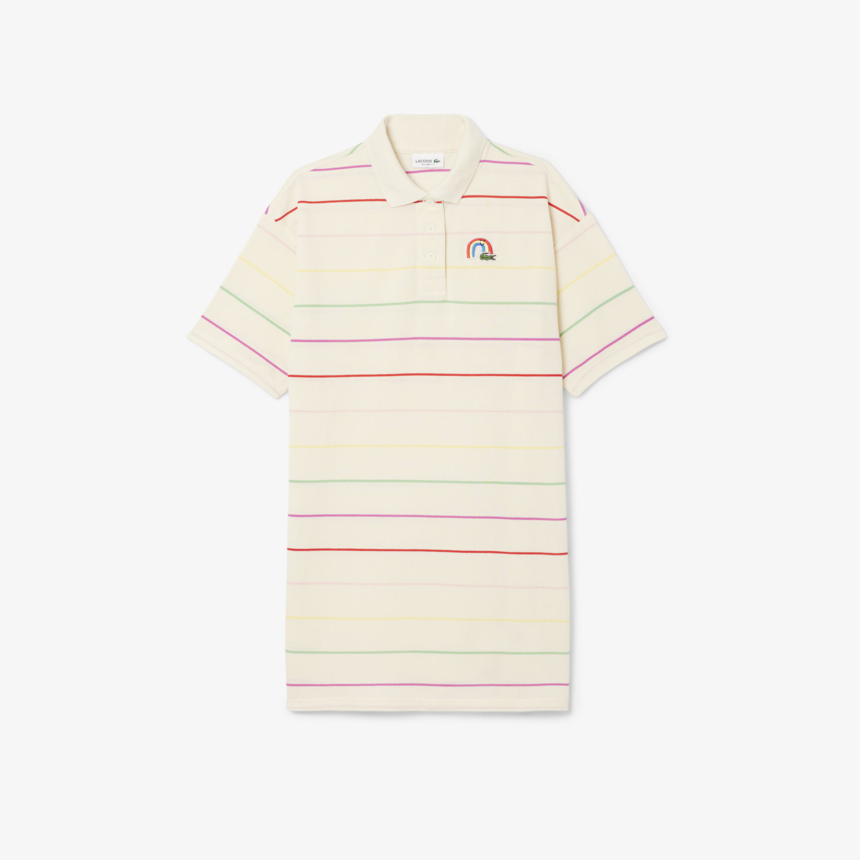 Striped Cotton Polo Dress