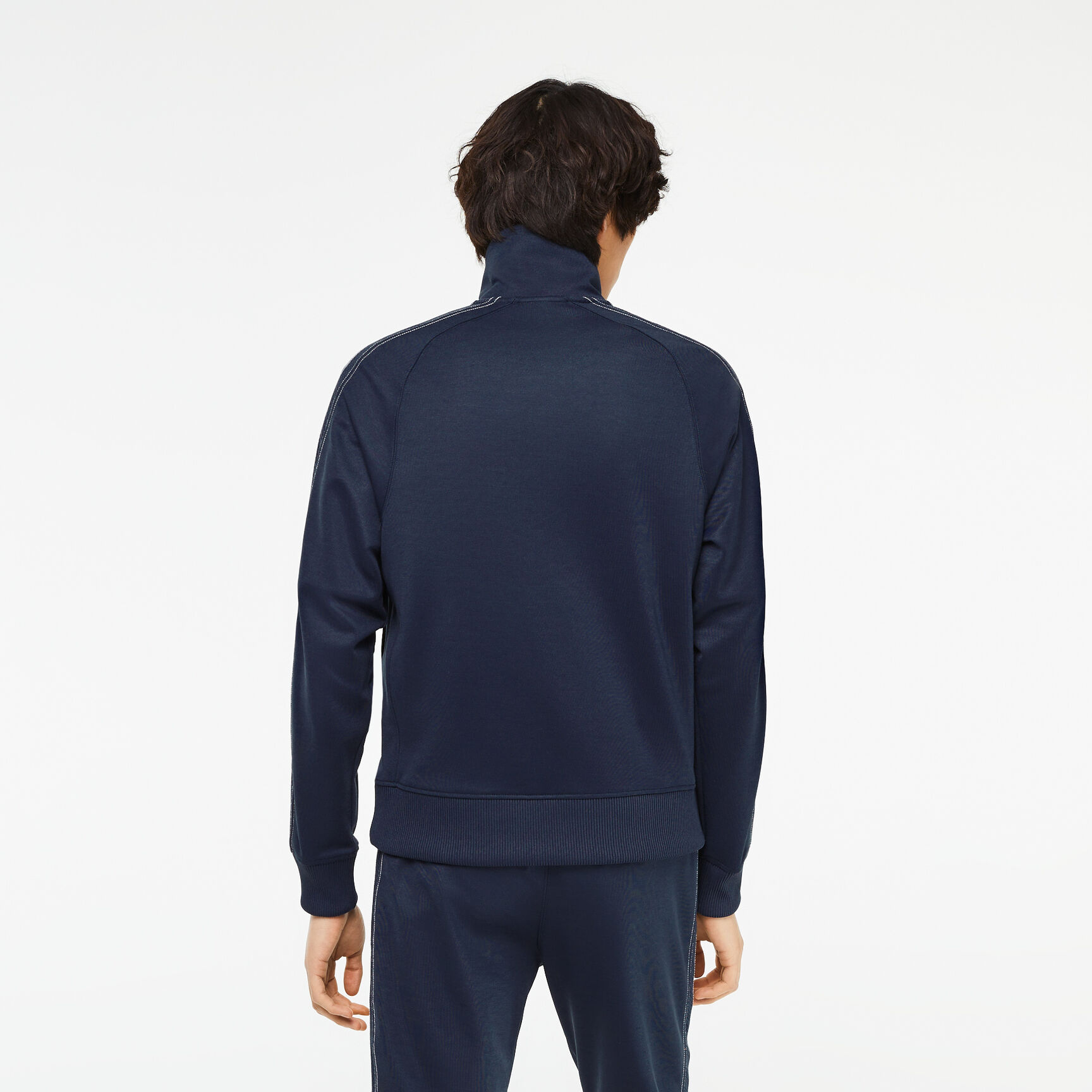 Men’s Lacoste Regular Fit Zipped Piqué Sweatshirt Men’s Lacoste Regular Fit Zipped Piqué Sweatshirt