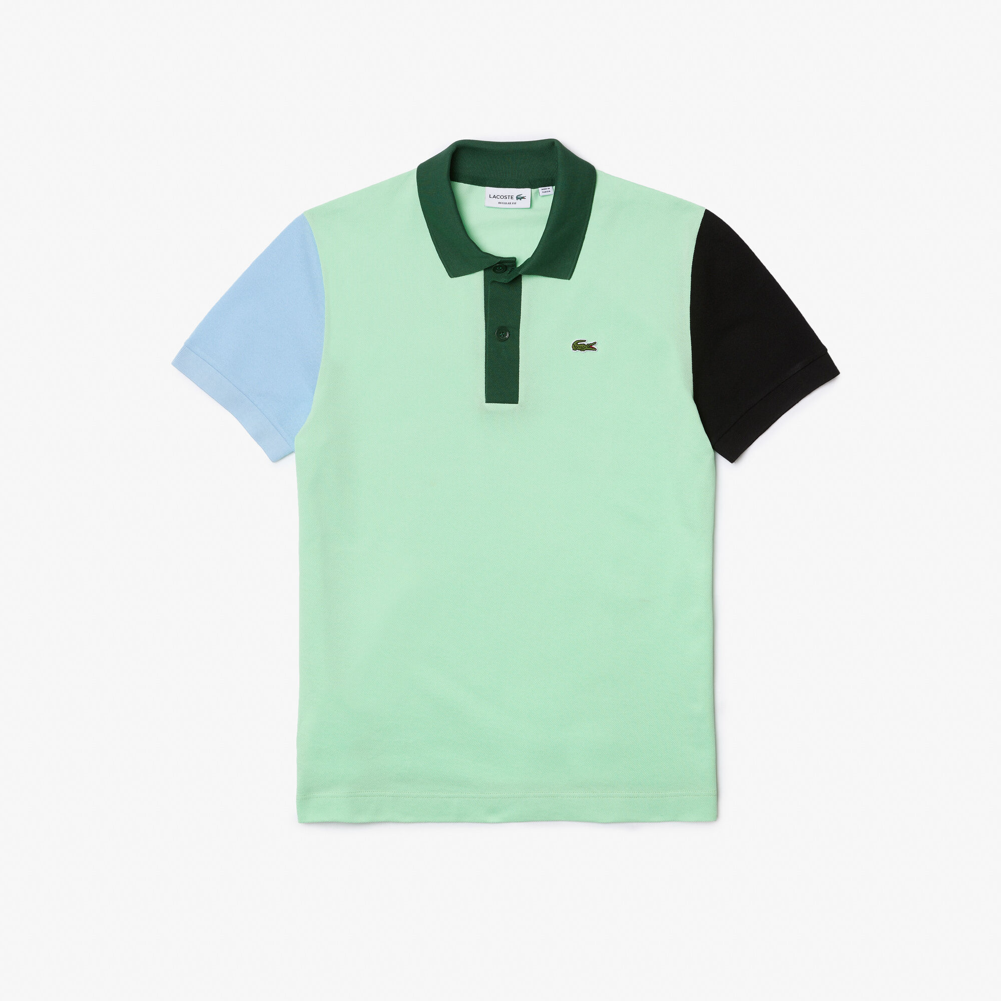 Polo lacoste color block cheap