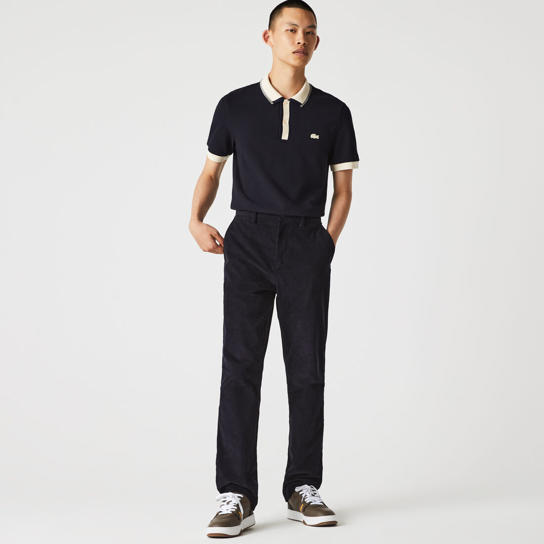Men&rsquo;s Lacoste Regular Fit Contrasting Accents Piqu&eacute; Polo