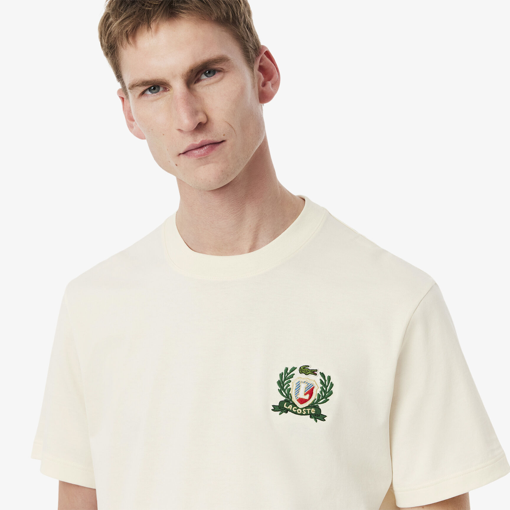 French Made Embroidered Badge T-shirt
