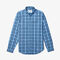 lacoste men s regular fit check cotton poplin shirt