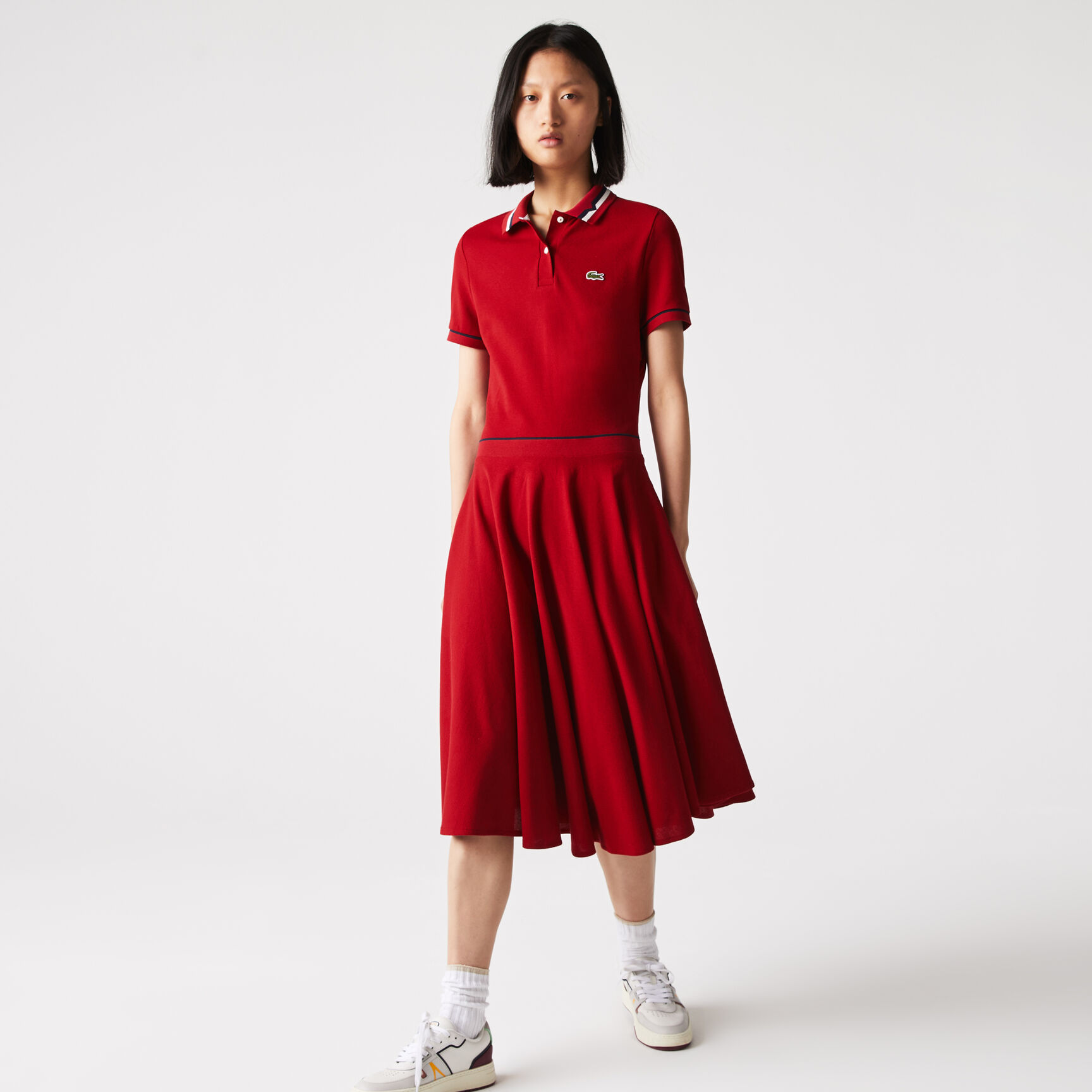 Women's Made in France Organic Cotton Petit Piqué Polo Dress Women's Made in France Organic Cotton Petit Piqué Polo Dress