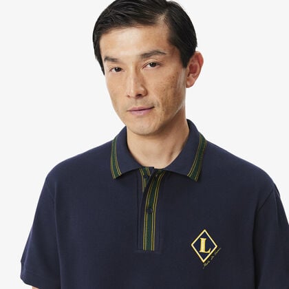 Classic Fit French Made Badge Accent Polo Shirt lacoste classic fit french made badge accent polo shirt