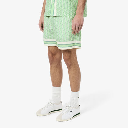 Lightweight Monogram Print Shorts Lightweight Monogram Print Shorts