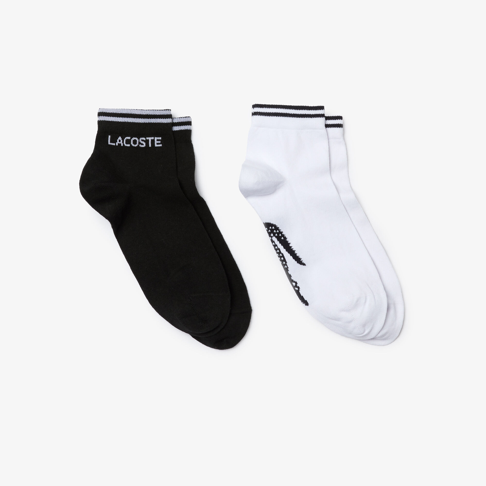 جوارب قطنية حزمة مزدوجة مجموعة Lacoste SPORT للرجال جوارب قطنية حزمة مزدوجة مجموعة Lacoste SPORT للرجال