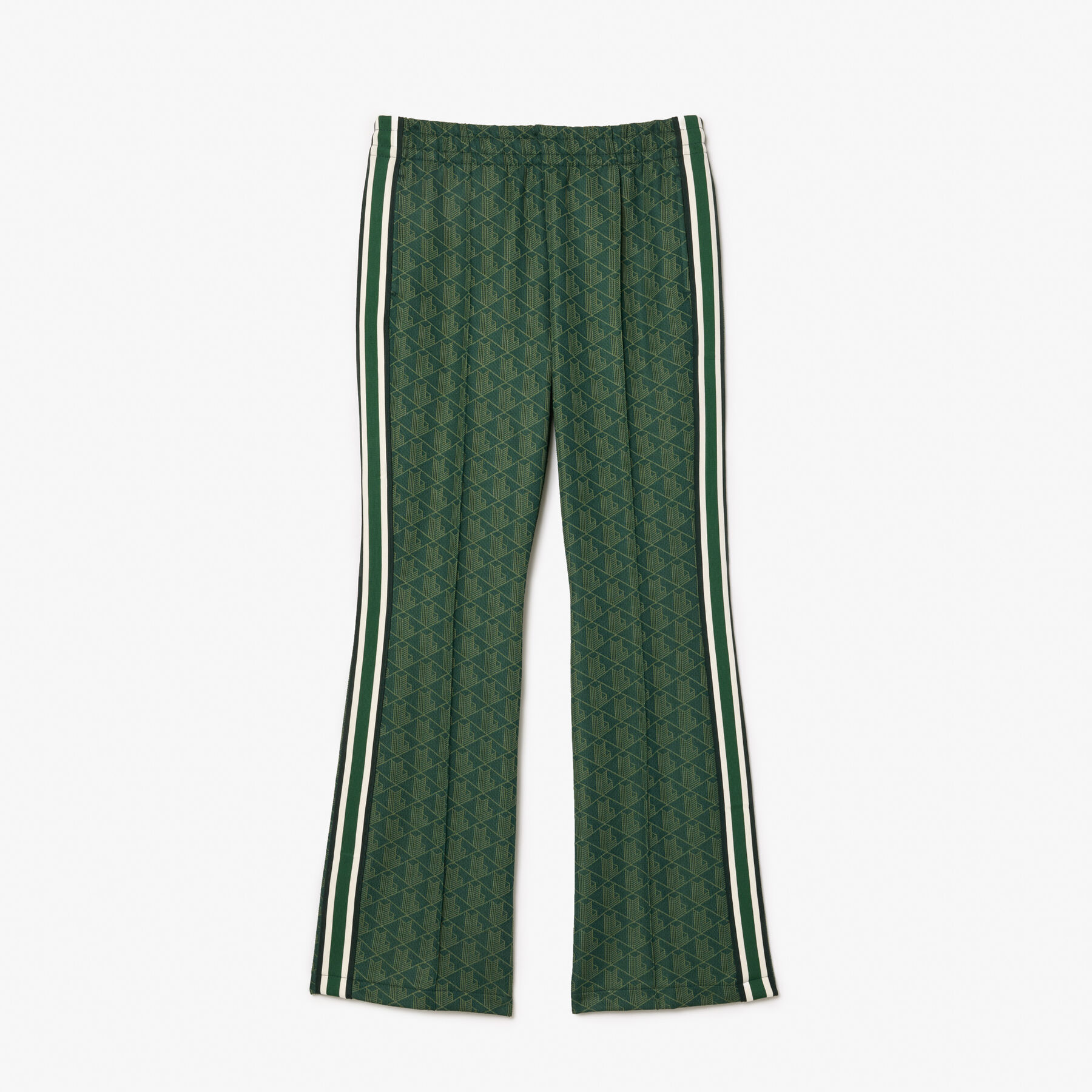 lacoste flared monogram sweatpants