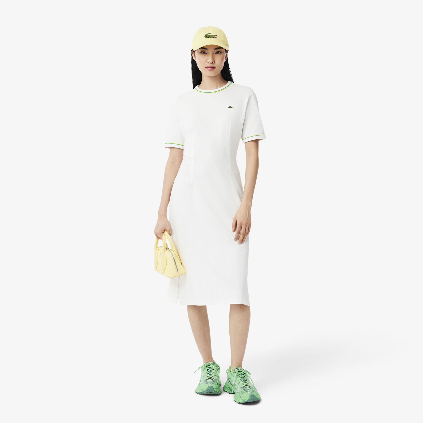 Trim Accent Jersey T-shirt Dress