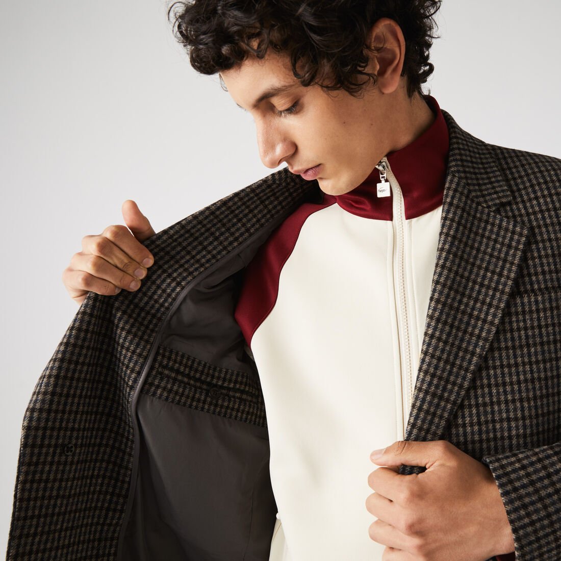 Men's Checked Responsible Wool Chesterfield Jacket Men's Checked Responsible Wool Chesterfield Jacket